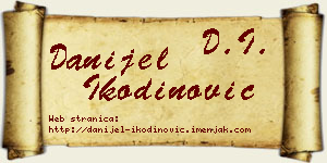 Danijel Ikodinović vizit kartica